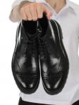 01-H9053-B1-SW3 BLACK Ботинки демисезонные мужские (натуральная кожа)