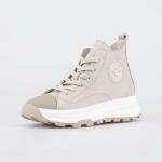 бежевый ботинки школьная, подростковая Нат. кожа