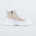 бежевый ботинки школьная Нат. кожа