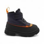 Ботинки демисезонные 5921-3В черно синие п/п