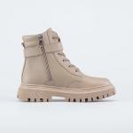 бежевый ботинки школьные нат. кожа