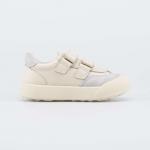 беж-сер полуботинки малодетская, дошкольная Нат. кожа