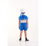 Карнавальный костюм «Юнга», бескозырка, воротник, шорты, 5-7 лет, рост 122-134 см