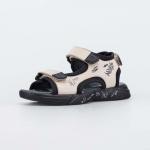 беж-чер туфли летние школьная, подростковая Комбинирован.