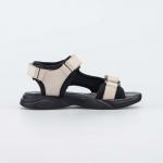 беж-чер туфли летние школьная, подростковая Комбинирован.