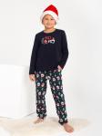 Пижама детская кулирка с брюками "ДЕД МОРОЗ"