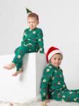 Пижама детская кулирка с брюками "ПЛЮША" ЗЕЛЕНЬ