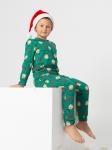 Пижама детская кулирка с брюками "ПЛЮША" ЗЕЛЕНЬ
