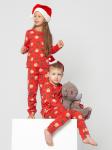 Пижама детская кулирка с брюками "ПЛЮША" КРАСНЫЙ