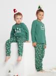 Пижама детская кулирка с брюками "БЭМБИ" ЗЕЛЕНЬ