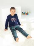 Пижама детская кулирка с брюками "ЕЛКИ" ЗЕЛЕНЫЙ