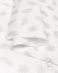 Ткань тик смесовый белого цвета (white серебро GL)
