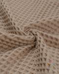 Полотно вафельное 145 см коричневого цвета (0740 958/2 светло-коричневый)