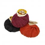 Пряжа ADELIA "САНДРА" / "SANDRA" 50\% шерсть, 50\% акрил 10 шт. х 50 г 90 м ± 4 м