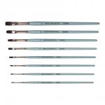 Кисть белка "VISTA-ARTISTA" 10232-04 плоская 10 шт короткая ручка