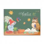 "Светоч" А207 Альбом для рисования, с пластик. обложкой 180 мкм., цветной титул лист 100 г/м2 A4 29 х 20.5 см 40 л. 5 шт. на гребне