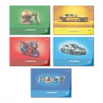 "Светоч" А207 Альбом для рисования, с пластик. обложкой 180 мкм., цветной титул лист 100 г/м2 A4 29 х 20.5 см 40 л. 5 шт. на гребне