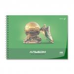 "Светоч" А207 Альбом для рисования, с пластик. обложкой 180 мкм., цветной титул лист 100 г/м2 A4 29 х 20.5 см 40 л. 5 шт. на гребне