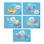 "Светоч" А207 Альбом для рисования, с пластик. обложкой 180 мкм., цветной титул лист 100 г/м2 A4 29 х 20.5 см 40 л. 5 шт. на гребне