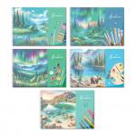 "Светоч" А207 Альбом для рисования, с пластик. обложкой 180 мкм., цветной титул лист 100 г/м2 A4 29 х 20.5 см 40 л. 5 шт. на гребне