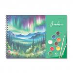 "Светоч" А207 Альбом для рисования, с пластик. обложкой 180 мкм., цветной титул лист 100 г/м2 A4 29 х 20.5 см 40 л. 5 шт. на гребне