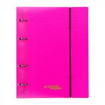 "Expert Complete" PRISMA NEON/Призма неон Папка-обложка для сменного тетрадного блока на 4 кольцах A5+ 700 мкм 20 мм эффект 3D 1 шт. d - 20 мм