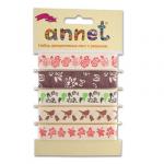 "Annet" Набор декоративных лент ЛРС (LRS) 16 мм, 5 шт х 5 цв