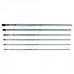 Кисть белка "VISTA-ARTISTA" 10132-02 плоская 10 шт длинная ручка