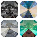 Пуговица 3009 ММ10 Crystal AB 16 " 10 мм 6 шт СК/Распродажа