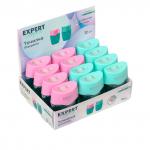 "Expert Complete" Точилка пластиковая с контейнером, 2 отверстия ECSH-07 12 шт.