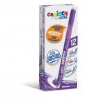 "Carioca" Ручка стираемая гелевая "OOPS" 0.7 мм 12 шт. 43039/09 цвет чернил: фиолетовый