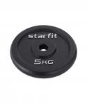 Диск чугунный STARFIT BB-204 d=26 мм, черный, 5 кг