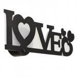 Бра 2509/1, LED, 12 Вт, 3000К, чёрное, 40?12 см