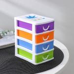 Мини - комод для мелочей 4 секции «Радуга», 13?9?14.5 см, МИКС