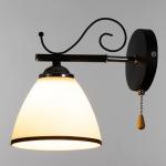 Бра 2730/1, E27, 40 Вт, чёрно-хромовое