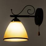 Бра 2730/1, E27, 40 Вт, чёрно-хромовое