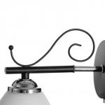 Бра 2730/1, E27, 40 Вт, чёрно-хромовое