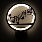 Бра 3101782497/1, LED, 15 Вт, 4000К, чёрное, 24?24?30 см