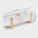 Контейнер для хранения LaDо?m «Скандинавия», 49?13.7?16 см, белый