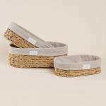 Корзины для хранения SL Home, плетёные, ручной работы, 3 шт., 26?16?7 см, 28?20?10 см, 34?24?11 см