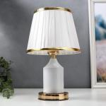 Лампа настольная 16136/1WT E27 40 Вт бело-золотой 21?21?34 см RISALUX