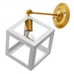 Бра BayerLux «Куб», E27, 1?40 Вт, 22?28?30 см, белое