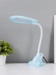 Лампа настольная 16432/1BL, 16хLED, голубой, 8.8?11?46.5 см