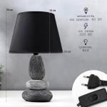 Лампа настольная 16446/1GR E14 40 вт серо-черный 22?22?34 см RISALUX
