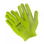 Перчатки Для садовых работ МИКРОТОЧКА полиэстер ПВХ-точка микс цветов в и/у, 9(L) Fiberon