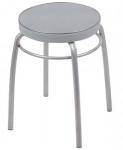 Табурет круглый Фабрик-1 до 150 кг,серый, d сид.=32см, сталь/винилискожа,h=46см/d=22мм,ТФ01/С Nika