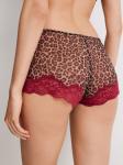 Трусы боксер жен Tong леопардовый принт