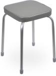 Табурет квадрат Фабрик3 до100 кг,тем-сер.,сид=35*35см,ДСП/винилискожа,h=46,5см/d=22мм ТФ03/ТС Nika