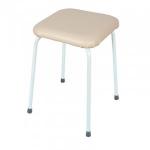 Табурет квадрат. Пенек легкий ВАНИЛЬ до 150кг, 30*30см, h=47см/d=18мм (кратно 4!) Т271 ЗМИ