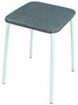Табурет квадрат. Пенек легкий СЕРЫЙ до 150кг, 30*30см, h=47см/d=18мм (кратно 4!) Т271 ЗМИ